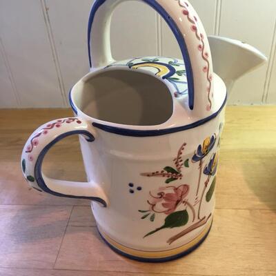 Strawberry bowl and ceramic watering can
