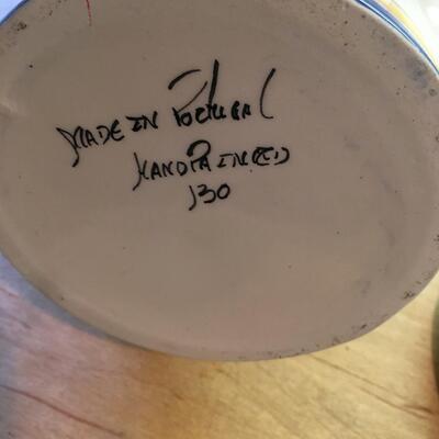 Strawberry bowl and ceramic watering can