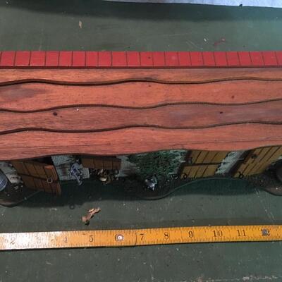 Vintage barn scene for train