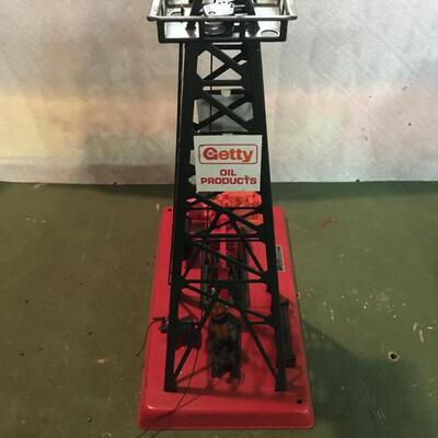 Getty oil rig for Train set