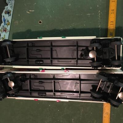 Two Mickey Express O Scale Trains with boxes, Snow White and Cinderella Lionel