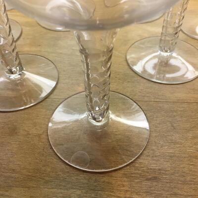 Vintage champagne glasses