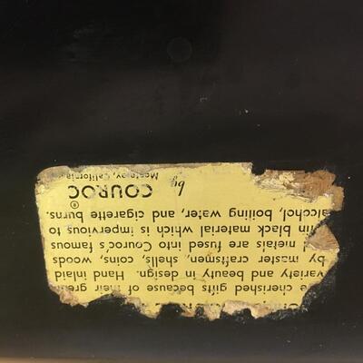 Vintage tray with mermaid and Seagull Courac of California