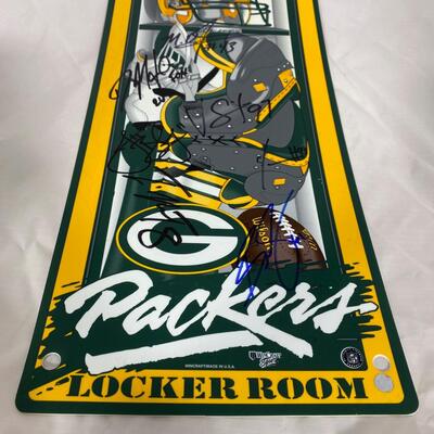 -135- Packers | Signed Locker Room Sign
