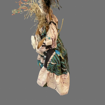 Linda Rosamanao Mixed Media Indian Woman - 14"