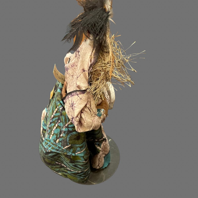 Linda Rosamanao Mixed Media Indian Woman - 14"