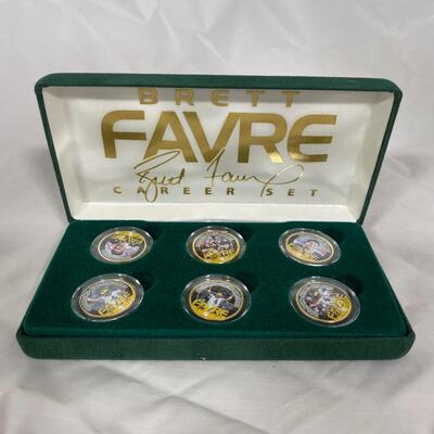 -138- Brett Favre | 24kt Gold Plated US Statehood Quarters