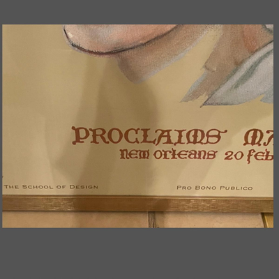 Original 1996 Krewe of Rex Proclamation New Orleans Mardi Gras Signed Dureau