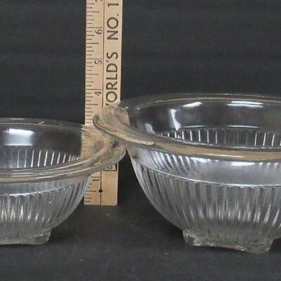 Vintage Mixing Bowls, Dew Drop Punch Bowl Stand, Vase With Green Foot