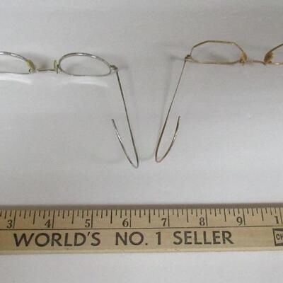 2 Vintage Gold Filled Eye Glass Frames, B & L, and AOE, and Modern Case
