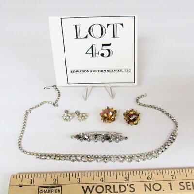 Vintage Rhinestone Jewlery Lot