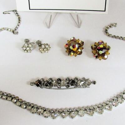 Vintage Rhinestone Jewlery Lot