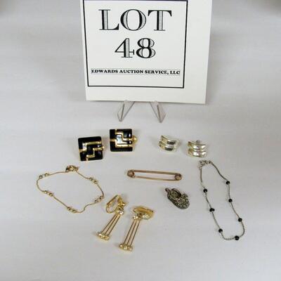 Vintage to Comtemporary Jewelry Lot With Monet Earrings