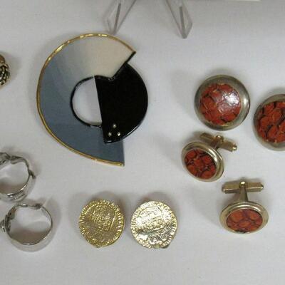 Lot of Jewelry With Modern Pin and More