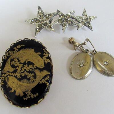 Vintage Jewelry Lot, LEWIS SEGAL Segal Cal Earrings - Read Description