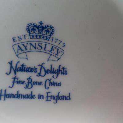 12 in . Vase By " Aynsley Fine Bone China", Natures Delights.