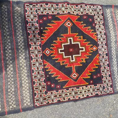 Southwest Navajo area rug.36 x 54. Hand made.