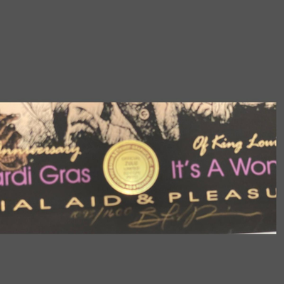 1999 10th Anniversary Special Edition Original Print Honoring the Anniversary of "Satchmo's" Reign - Signed and Numbered