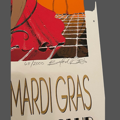 1996 Original Krewe of Zulu Print - The Big Shot - Signed and Numbered