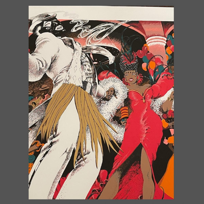 1996 Original Krewe of Zulu Print - The Big Shot - Signed and Numbered