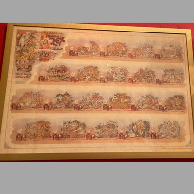 Framed Carnival Edition Pageant of Rex Poster - Reproduced from Original from 1914