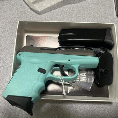 SCCY CPX-2TTSB (Silver / Cyan) NEW - 9mm