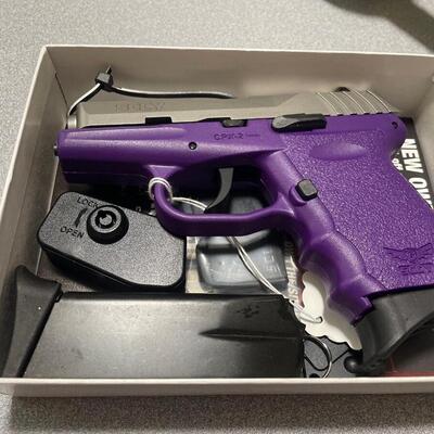 SCCY CPX-2TTPU (Silver / Purple) NEW - 9mm