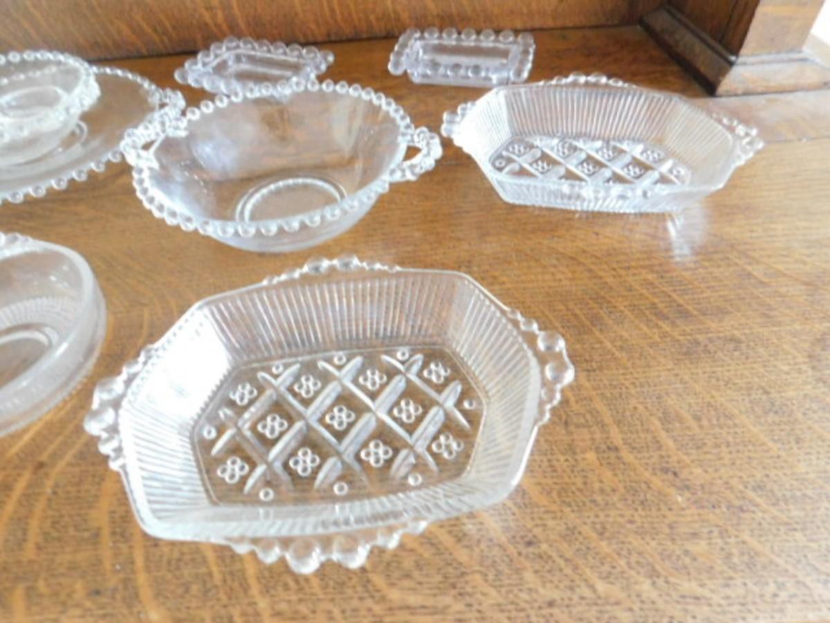 Collection of Beaded Edge Glassware