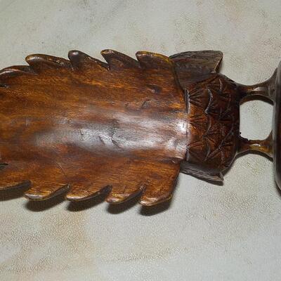 Hand Carved Wooden Rooster..