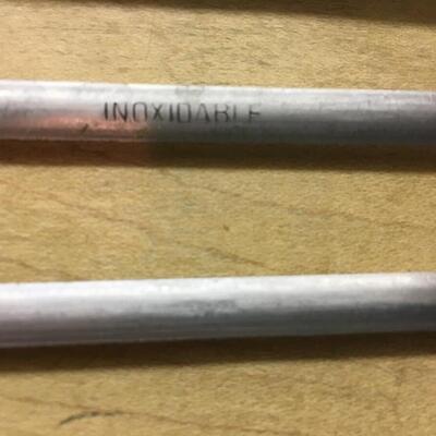 Vintage metal skewers