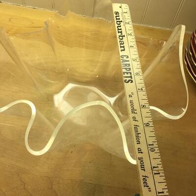 Two Acrylic Vintage stacking salad bowls