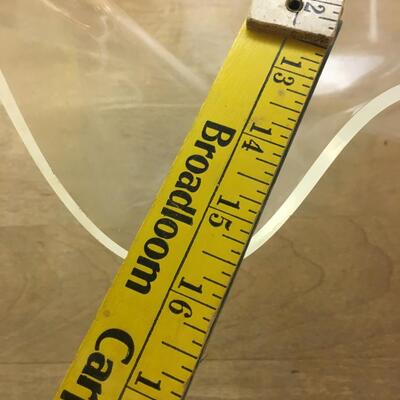 Two Acrylic Vintage stacking salad bowls