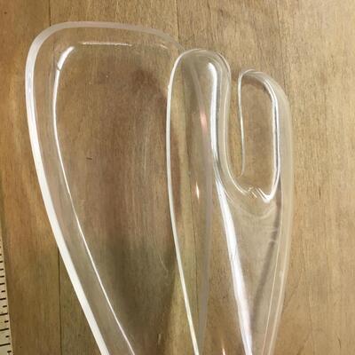 Two Acrylic Vintage stacking salad bowls