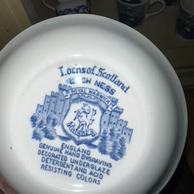 Lochs of Scotland Royal Warwick England China Set