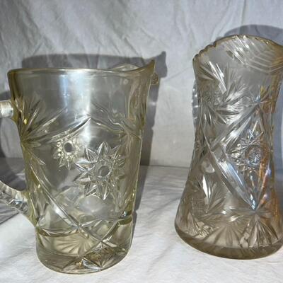 Lot of Glass and Ceramic Pitchers