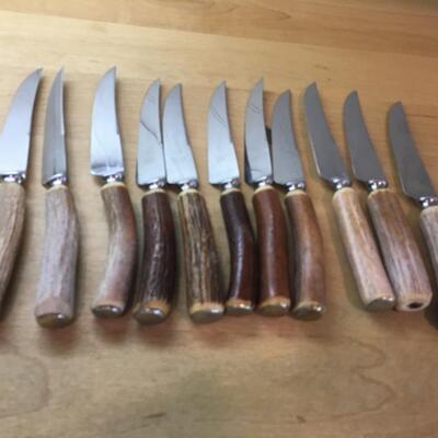 Sheffield antler handle knives