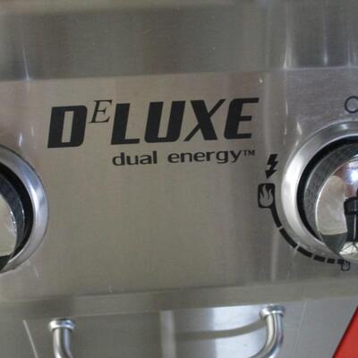 Deluxe Dual Energy Grill Comes With Propane Tank & Cover