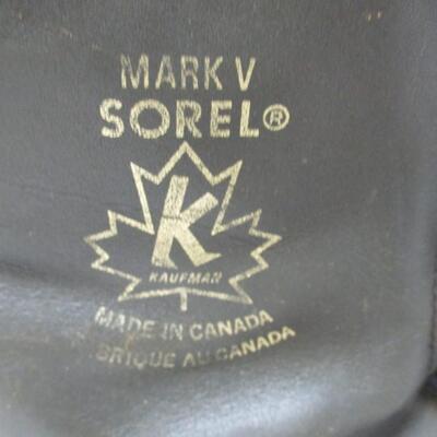 Sorel Kaufman Mark V Felt Lined Leather Duck Boots Waterproof Men's Size 10