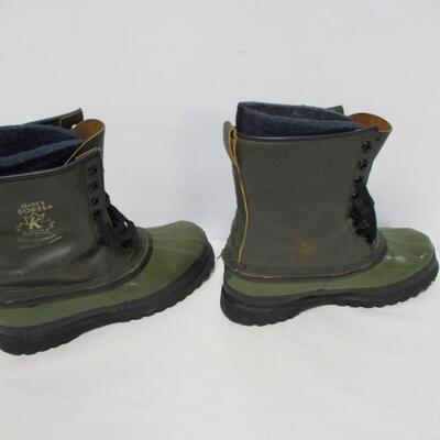 Sorel Kaufman Mark V Felt Lined Leather Duck Boots Waterproof Men's Size 10