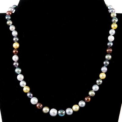 Grouping of 2 Honora Collection Freshwater Pearl Sterling Necklaces