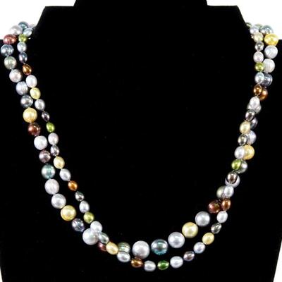 Grouping of 2 Honora Collection Freshwater Pearl Sterling Necklaces