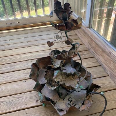 Ceil Metal Leaf Art Fountain (P-DG)