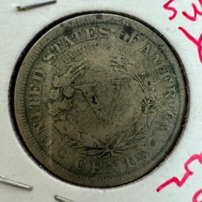 641  Rare 1892 Liberty Head Nickel 75% Copper/ 25% Nickel
