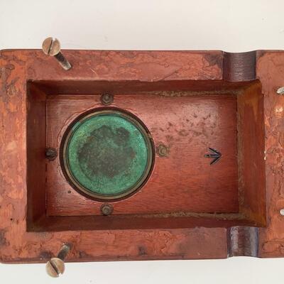 157 Vintage Brass/Copper Boat Cowl Air Vent & Teak Dorade Box