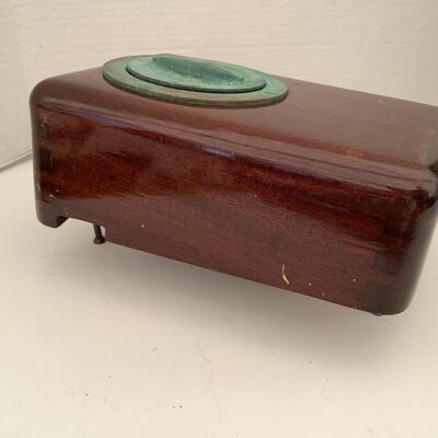 158 Vintage Brass/Copper Boat Cowl Air Vent & Teak Dorade Box