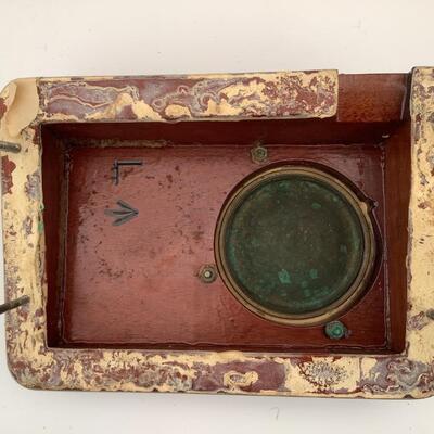 159  Vintage Brass/Copper Boat Cowl Air Vent & Teak Dorade Box
