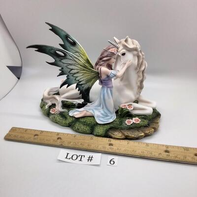 Lot 6 - Unicorn and Fairy Figurine