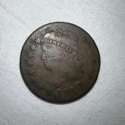 646  1810 Classic Head Half Cent  200+ Years Old