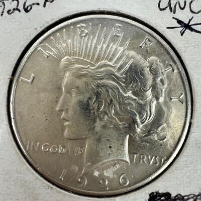 652  1926 Uncirculated Silver Peace Dollar