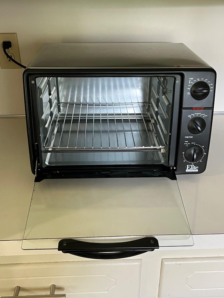 ELITE Toaster Oven Broiler With Rotisserie